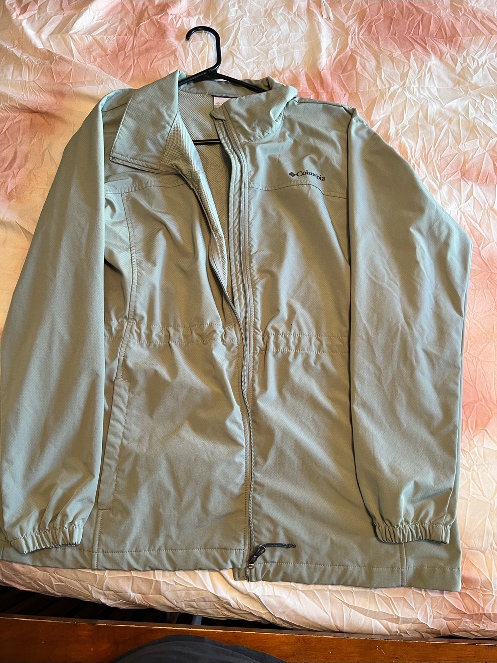 Columbia Sage Green Outdoor Jacket with Logo